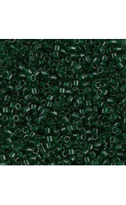 Miyuki delica Beads 11/0 - Transparent dark emerald DB-713